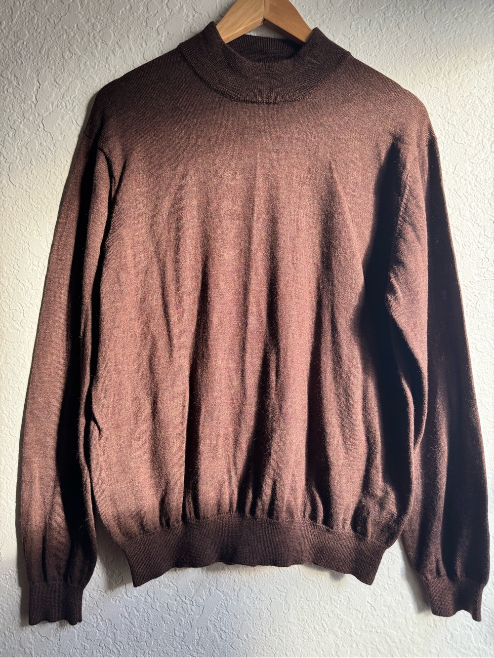 Mercer Street Studio Chocolate Brown Mockneck Sweater